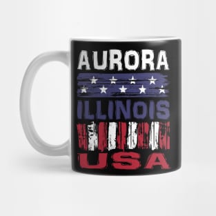 Aurora Illinois USA T-Shirt Mug